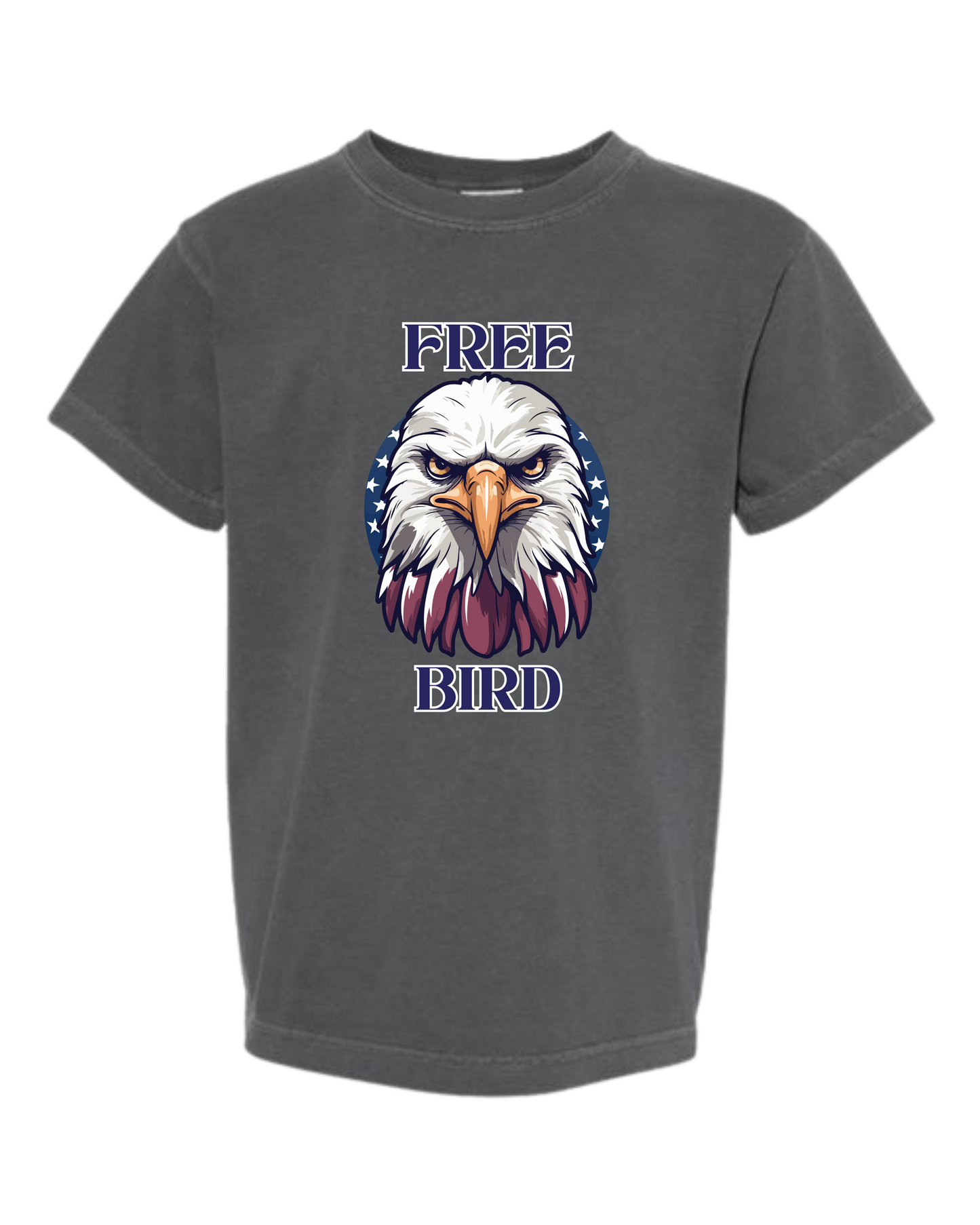 Free Bird - Comfort Colors - Heavyweight Youth Tee - Neutral Colors & Blues