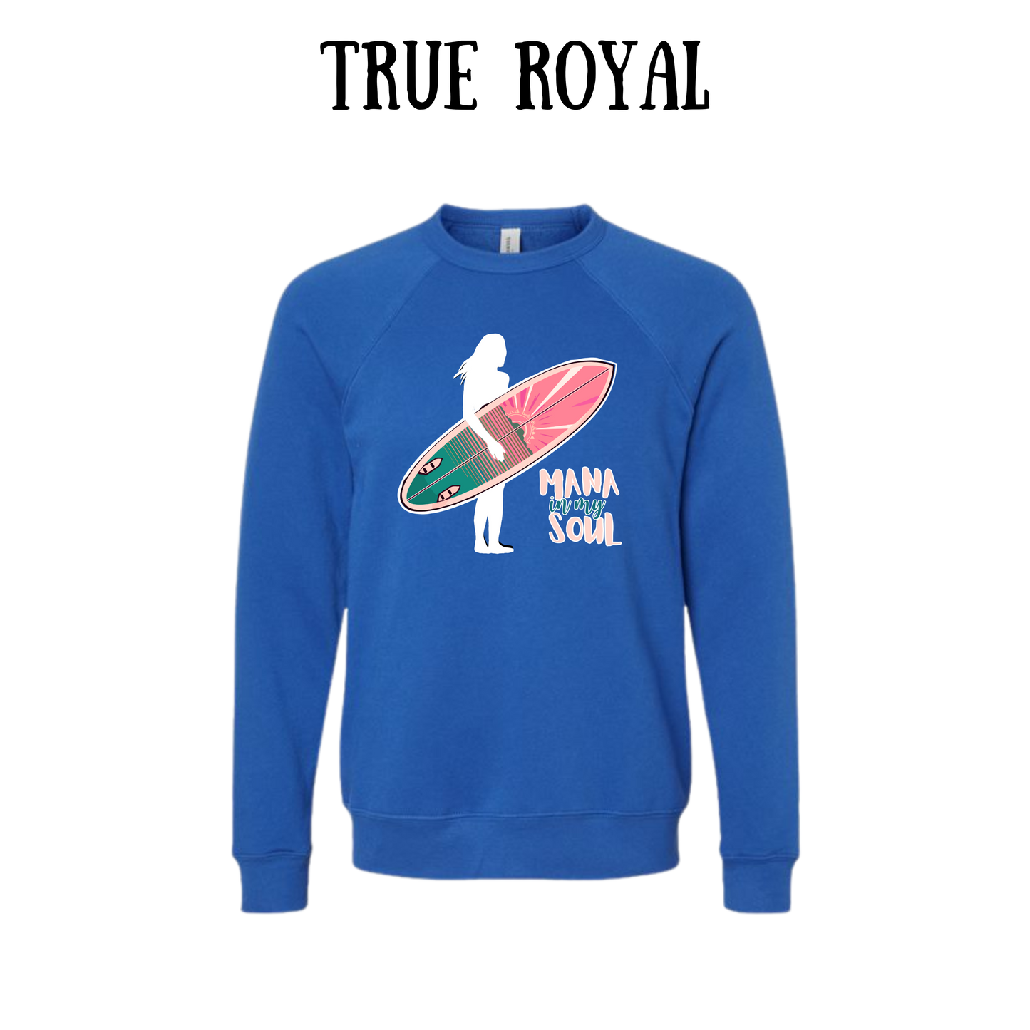 VP - Mana in My Soul - Sponge Fleece Raglan Sweatshirt - Blues, Purples