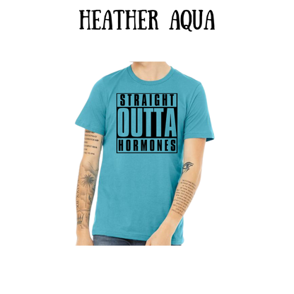 straight outta hormones - unisex tee - blues