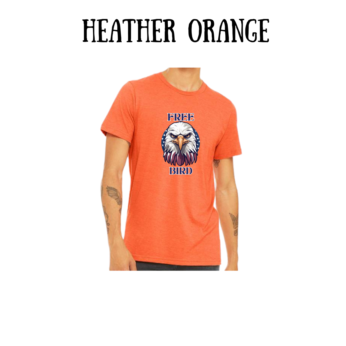 PP - Free Bird - Unisex Tee - Yellows, Oranges, Reds