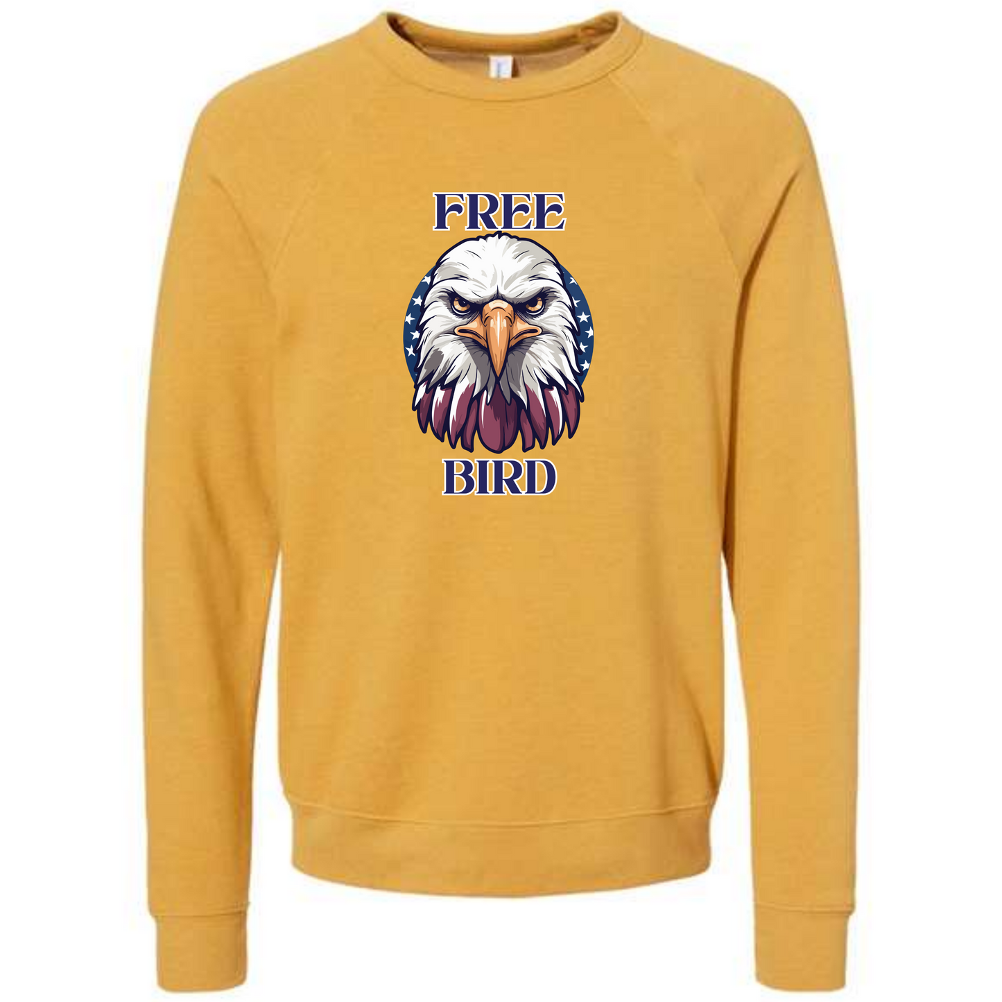 Free Bird - Sponge Fleece Raglan Sweatshirt - Assorted Colors