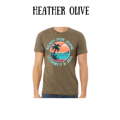 VP - Ready For Some Vitamin D & Sea - Unisex Tee - Greens