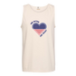 One Nation One Heart - Comfort Colors - Unisex Tank - Neutral Colors & Blues