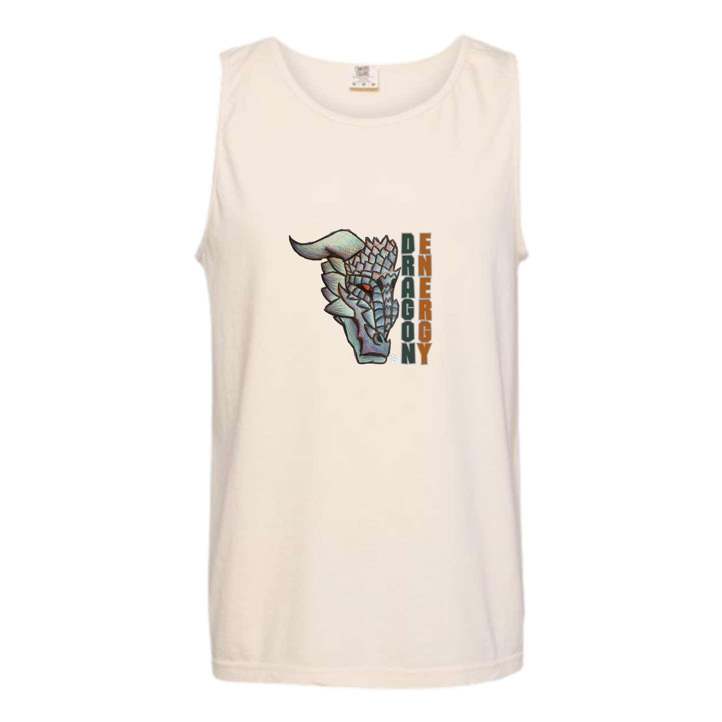 Dragon Energy - Comfort Colors - Unisex Tank - Neutral Colors & Blues