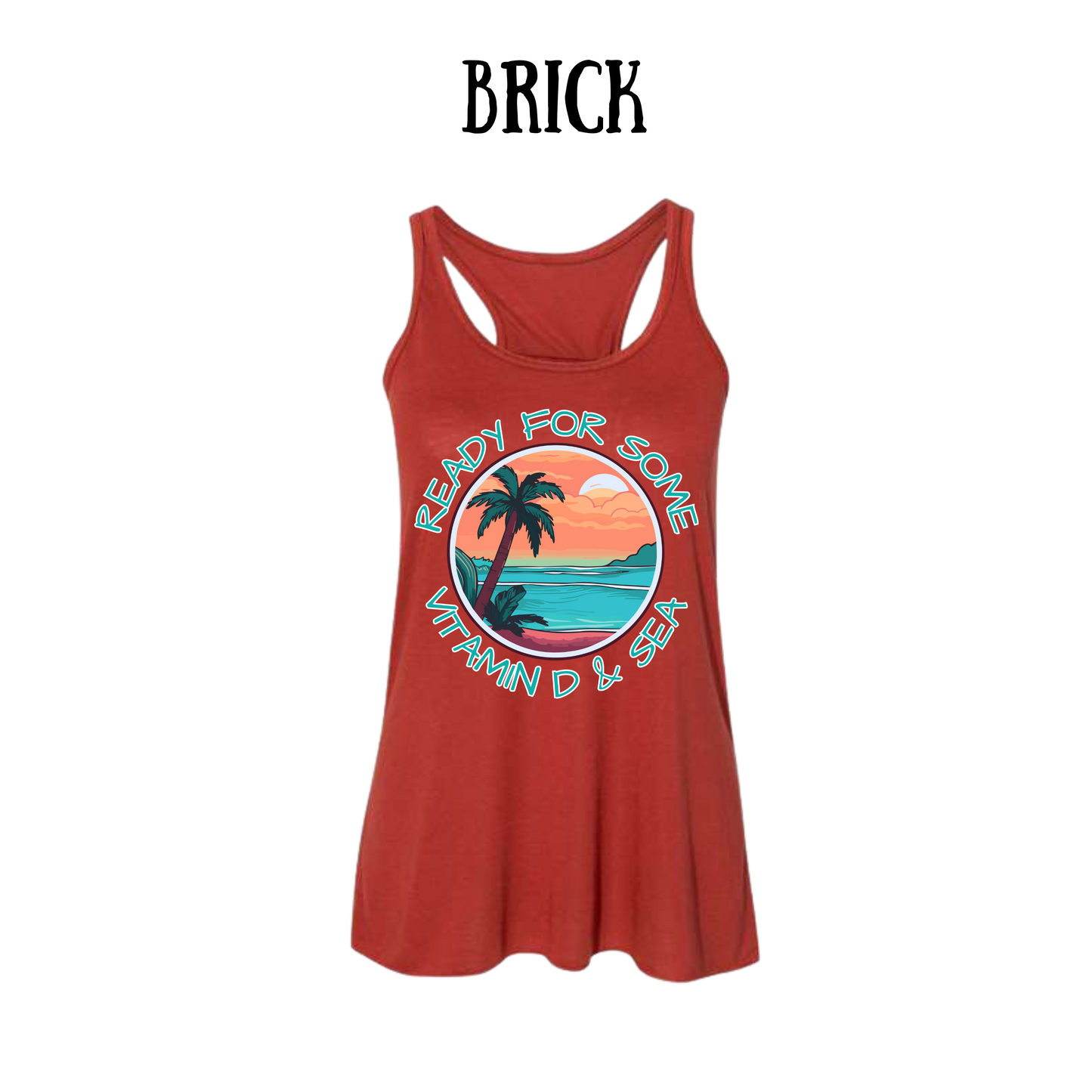 VP - Ready For Some Vitamin D & Sea - Women's Flowy Racerback Tank
