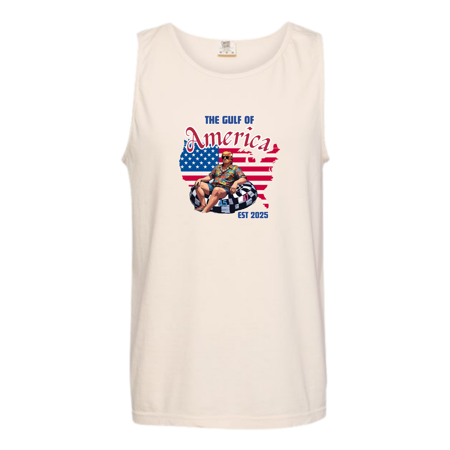 The Gulf of America - Comfort Colors - Unisex Tank - Neutral Colors & Blues