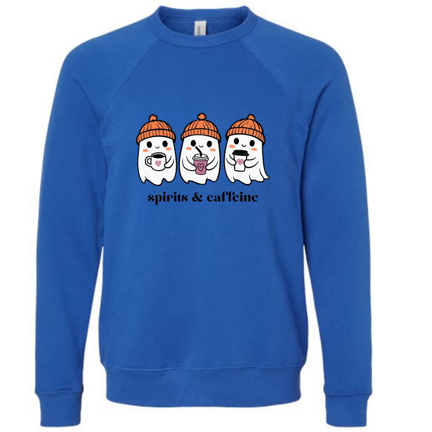 HP - Spirits & Caffeine - Sponge Fleece Raglan Sweatshirt - Blues, Purples