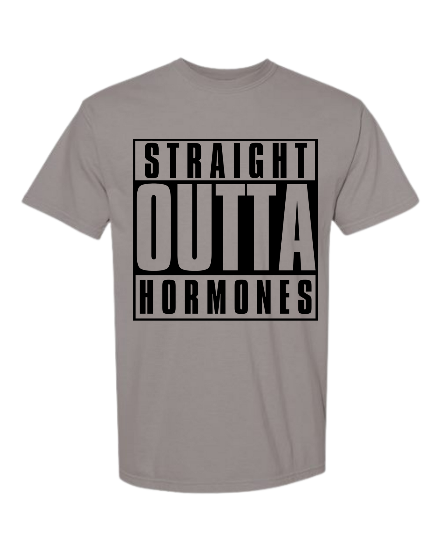 Straight Outta Hormones - Comfort Colors - Heavyweight Unisex Tee - Neutrals