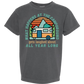What Happens At The Campground - Comfort Colors - Heavyweight Youth Tee - Neutral Colors & Blues
