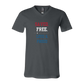 Saved. Free. Loud & Proud - Bella+Canvas - Unisex V-Neck - Neutral Colors