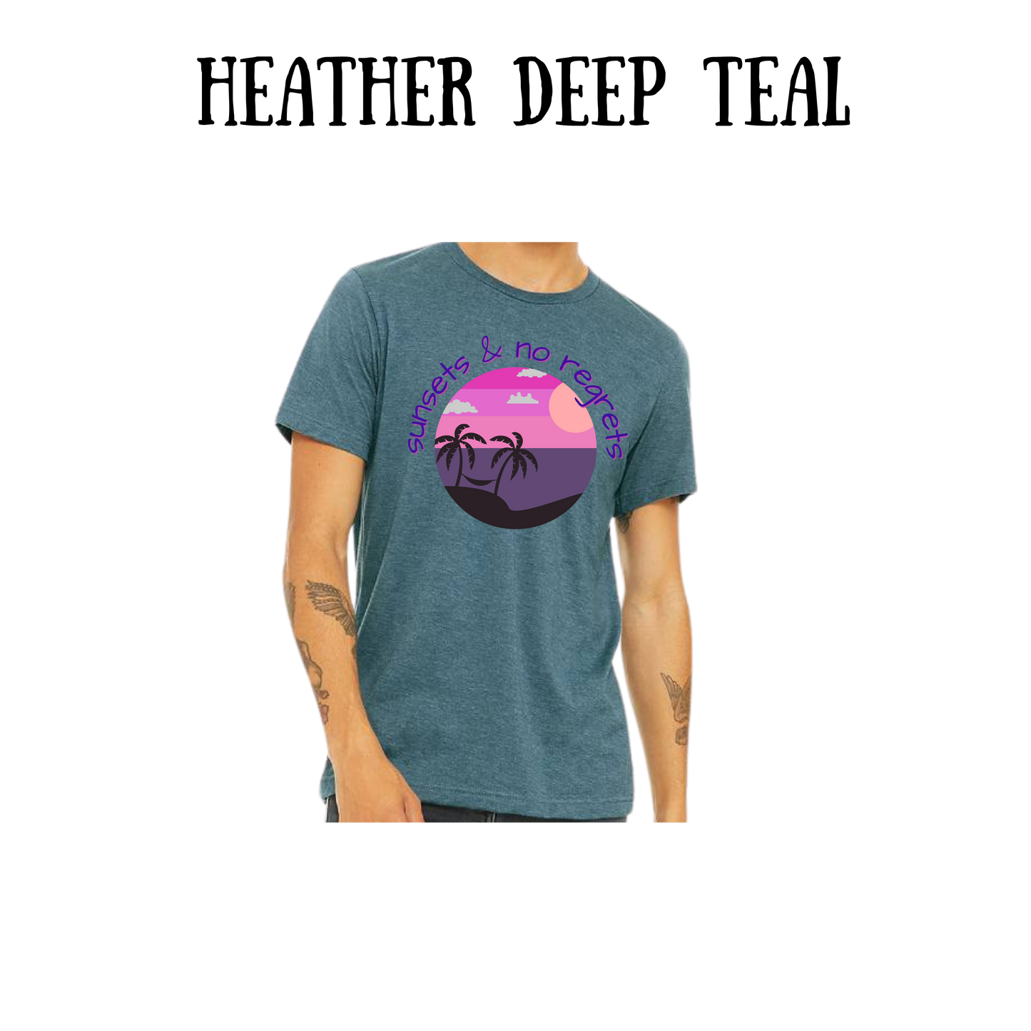 VP - Sunsets & No Regrets - Unisex Tee - Blues