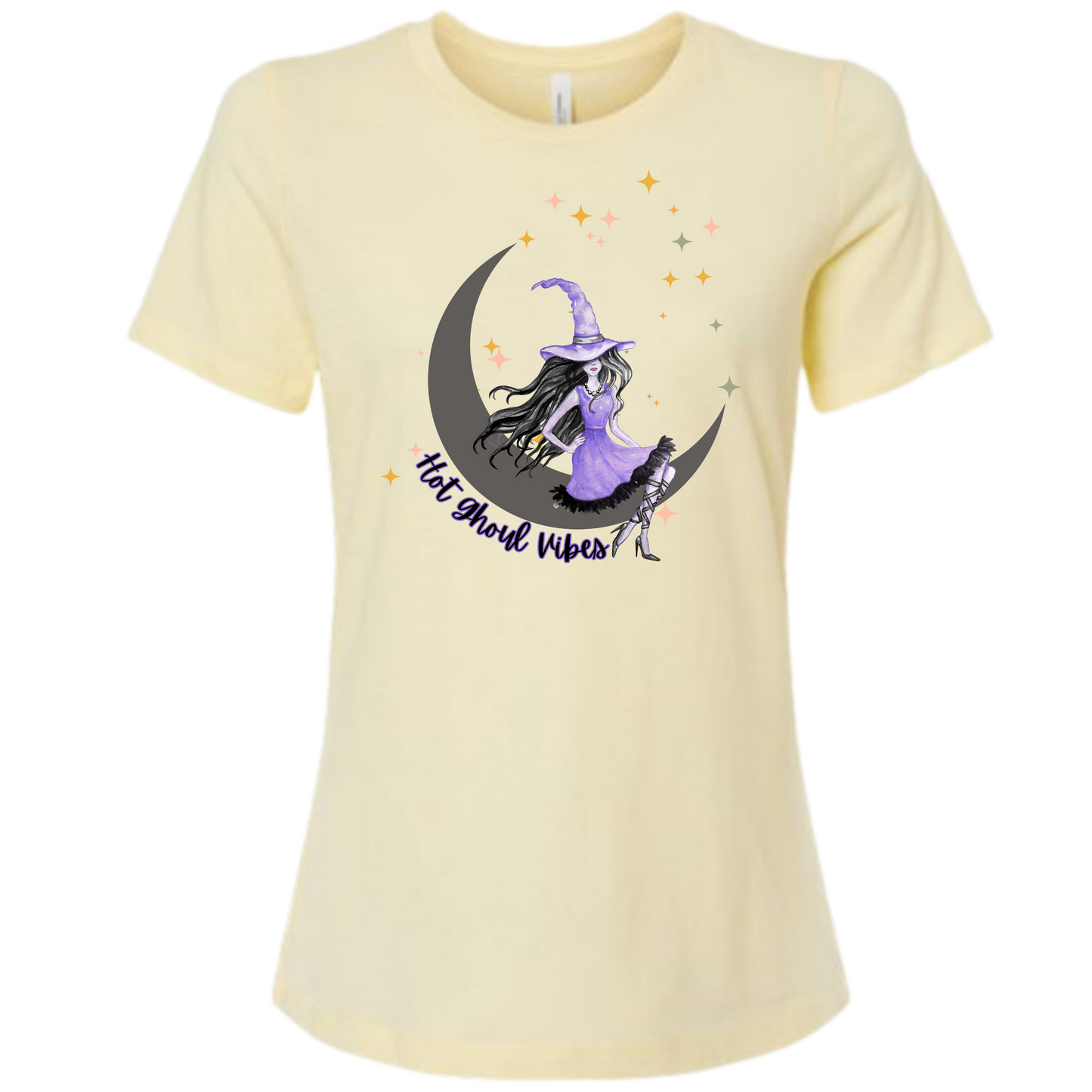 HP - Hot Ghoul Vibes - Women's Relaxed Fit Tee - Neutrals