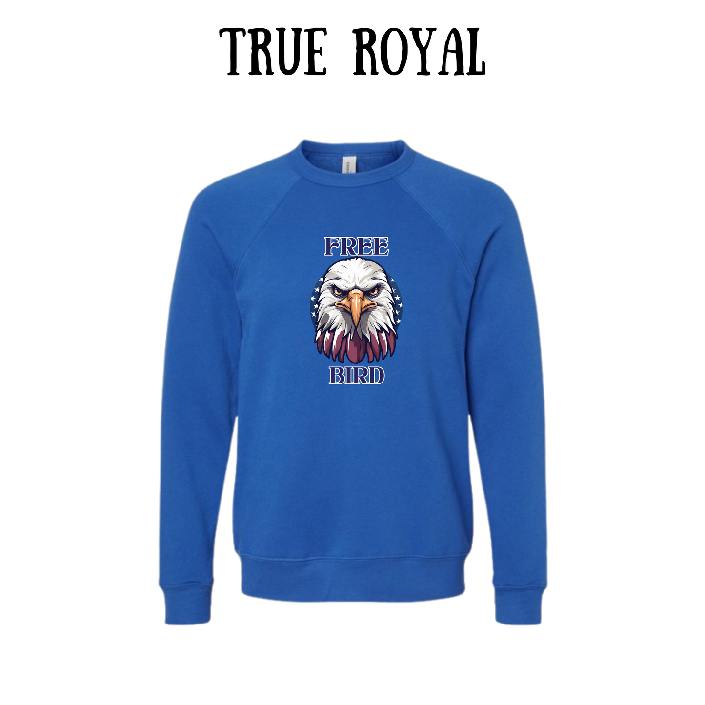 PP - Free Bird - Sponge Fleece Raglan Sweatshirt - Blues, Purples
