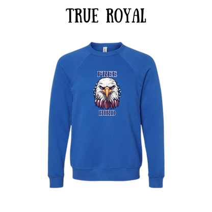 PP - Free Bird - Sponge Fleece Raglan Sweatshirt - Blues, Purples