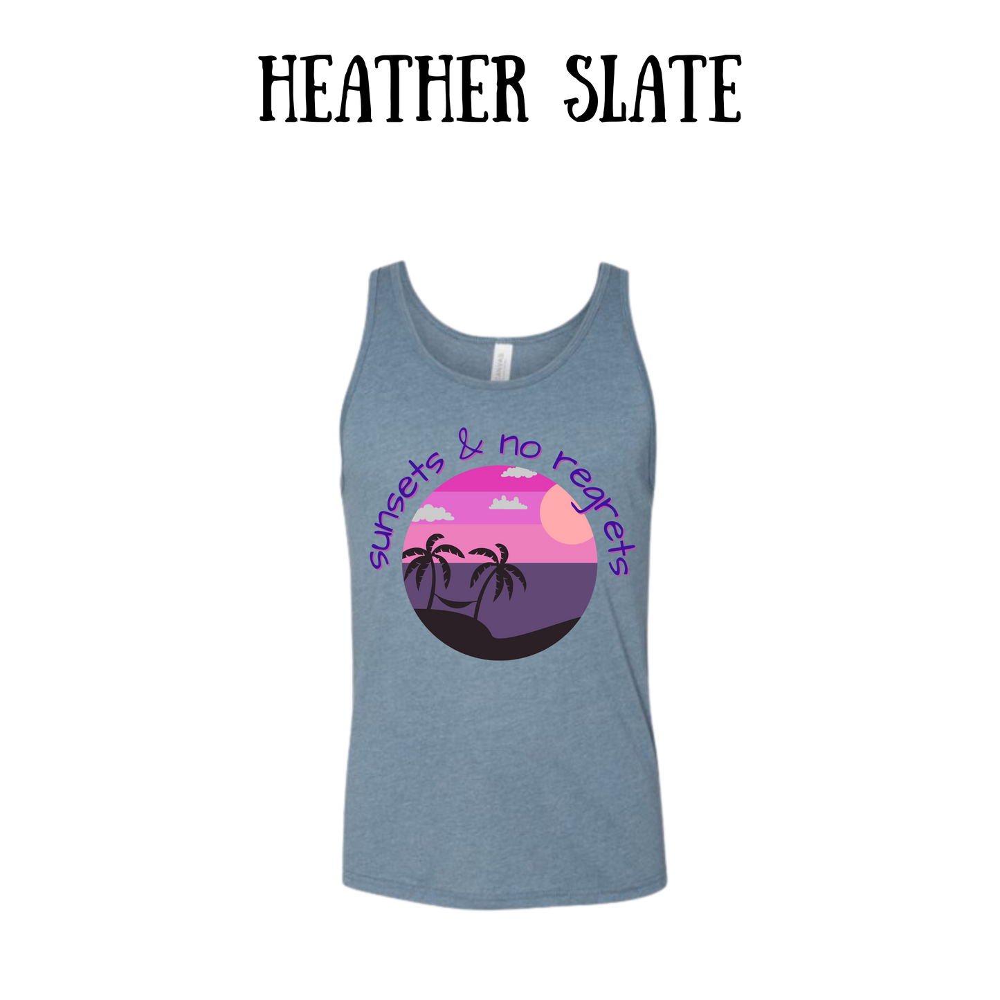 VP - Sunsets & No Regrets - Unisex Tank
