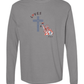 Loves Jesus & America too - Comfort Colors - Heavyweight Long Sleeve Tee - Neutral Colors
