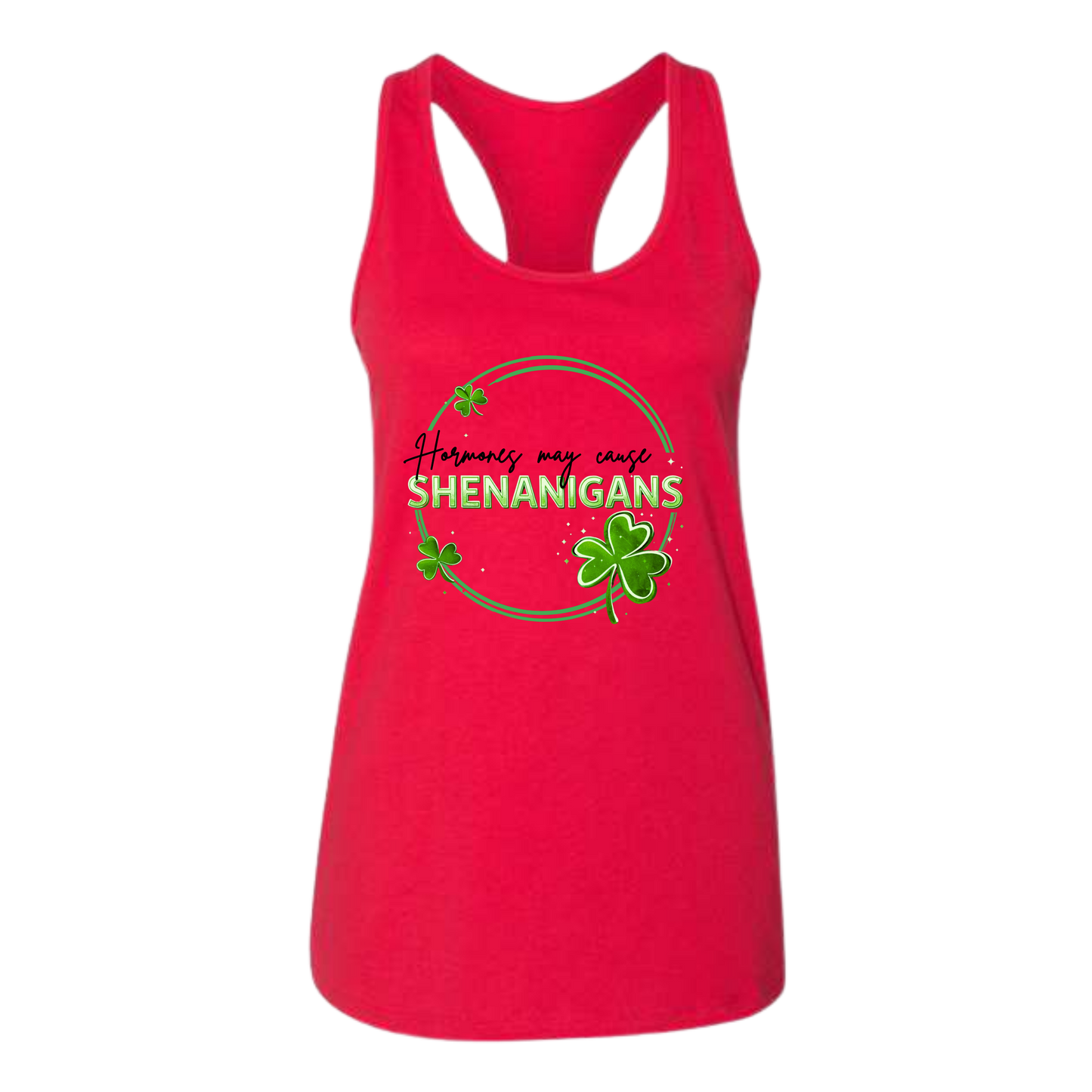 Hormones May Cause Shenanigans - Bella+Canvas - Women's Jersey Racerback Tank