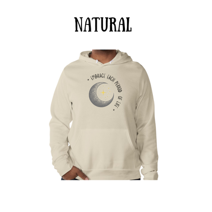 embrace each period of life - sponge fleece hoodie