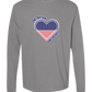 One Nation One Heart - Comfort Colors - Heavyweight Long Sleeve Tee - Neutral Colors