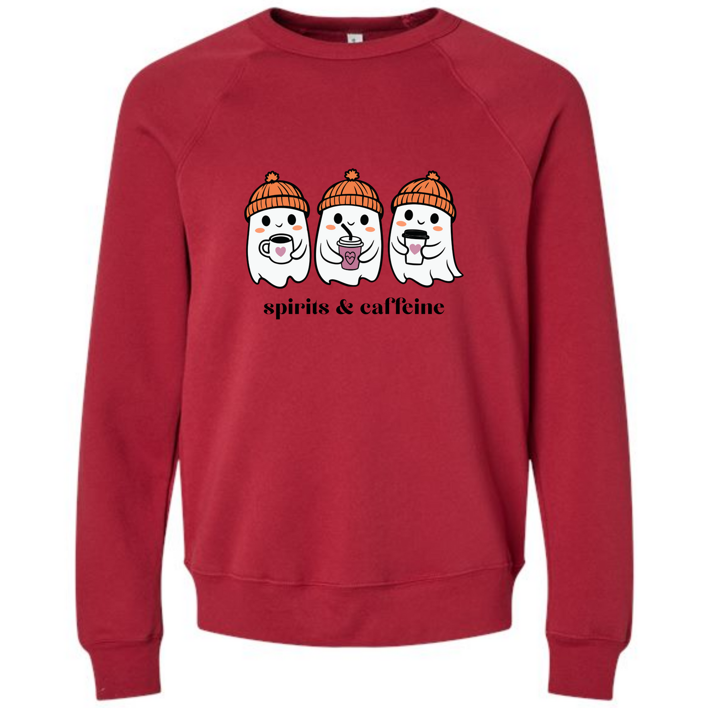HP - Spirits & Caffeine - Sponge Fleece Raglan Sweatshirt - Assorted Colors