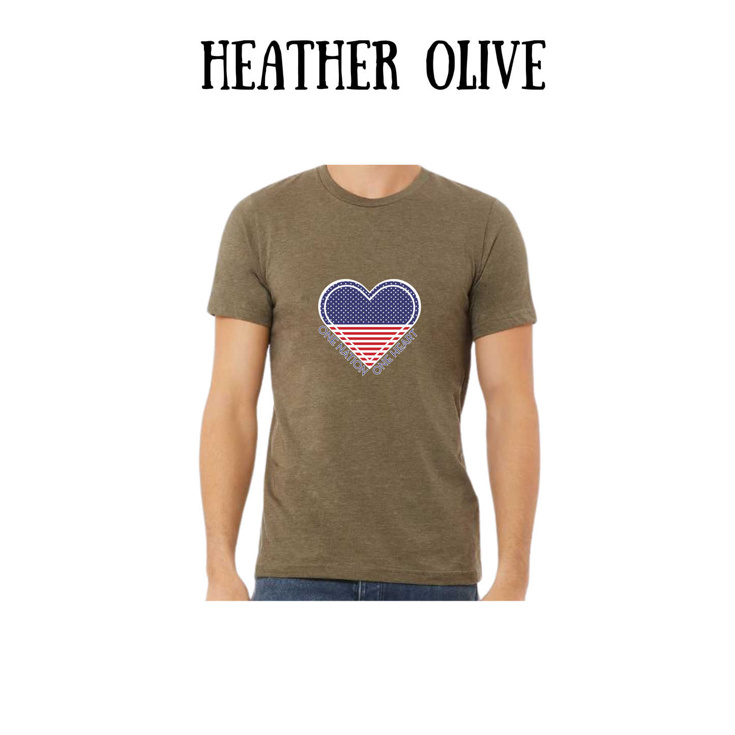 PP - One Nation One Heart - Unisex Tee - Greens