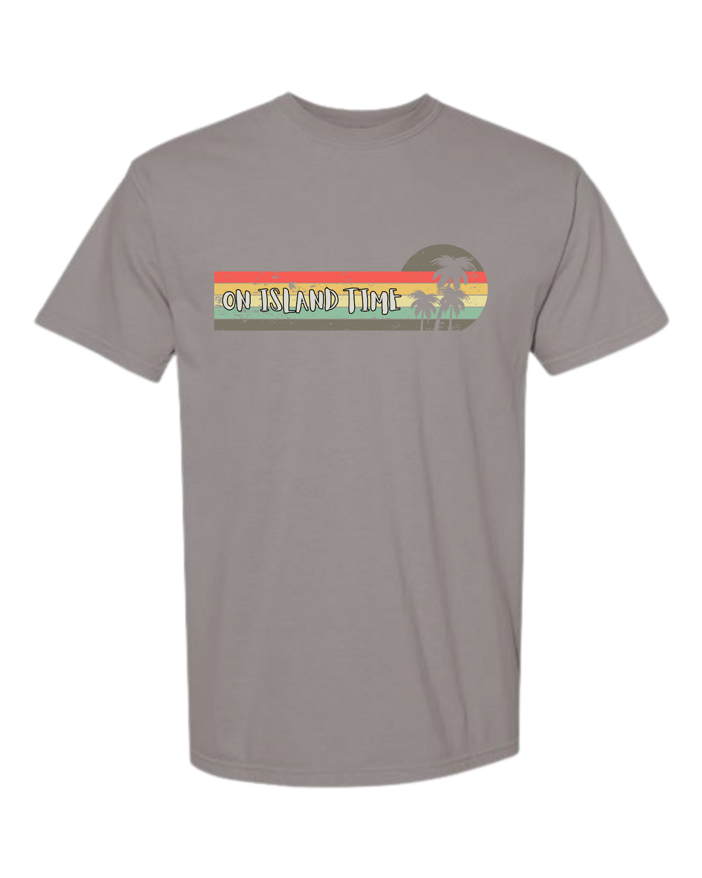 On Island Time - Comfort Colors - Heavyweight Unisex Tee - Neutral Colors