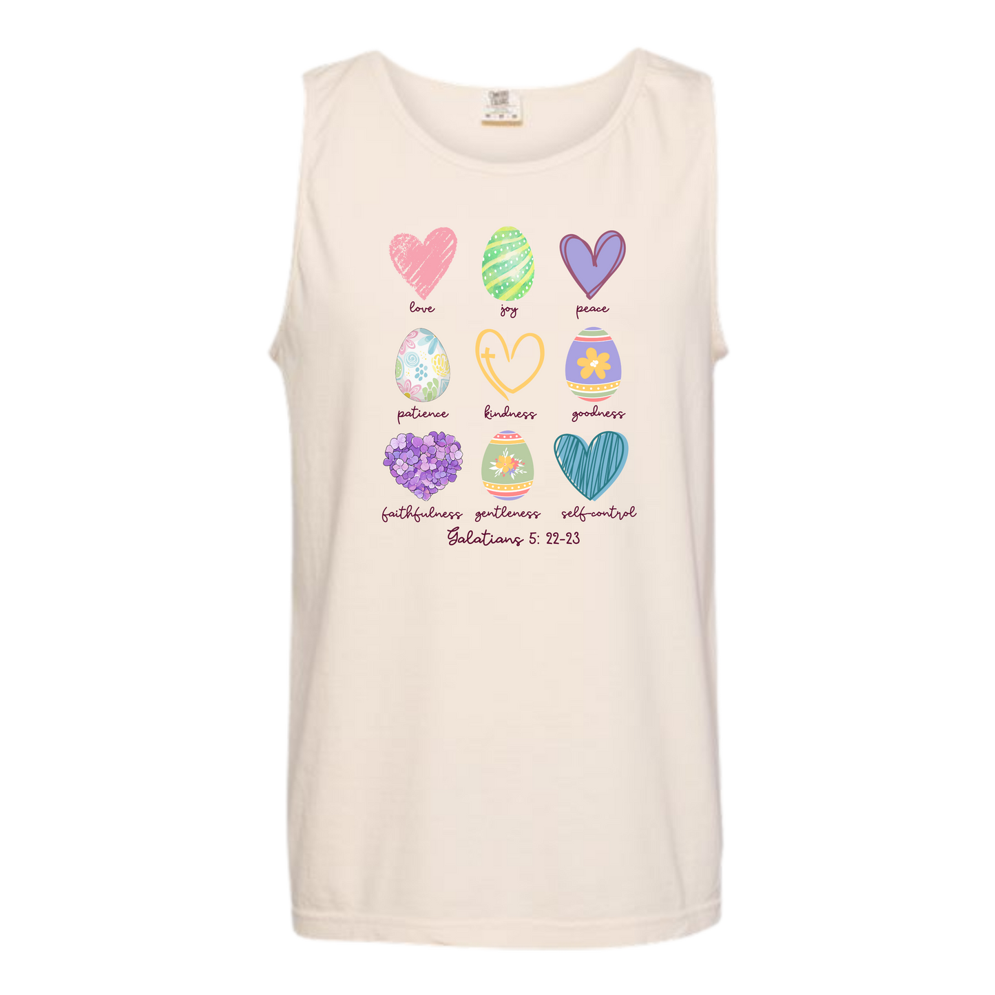 Galatians 5 - Easter - Comfort Colors - Unisex Tank - Neutral Colors & Blues