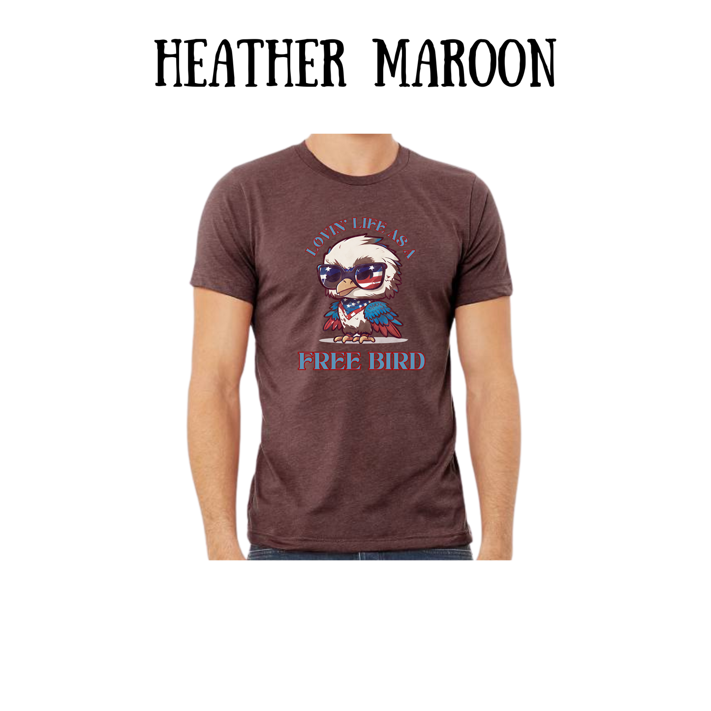 PP - Lovin' Life As A Free Bird - Unisex Tee - Pinks, Purples, Neutrals