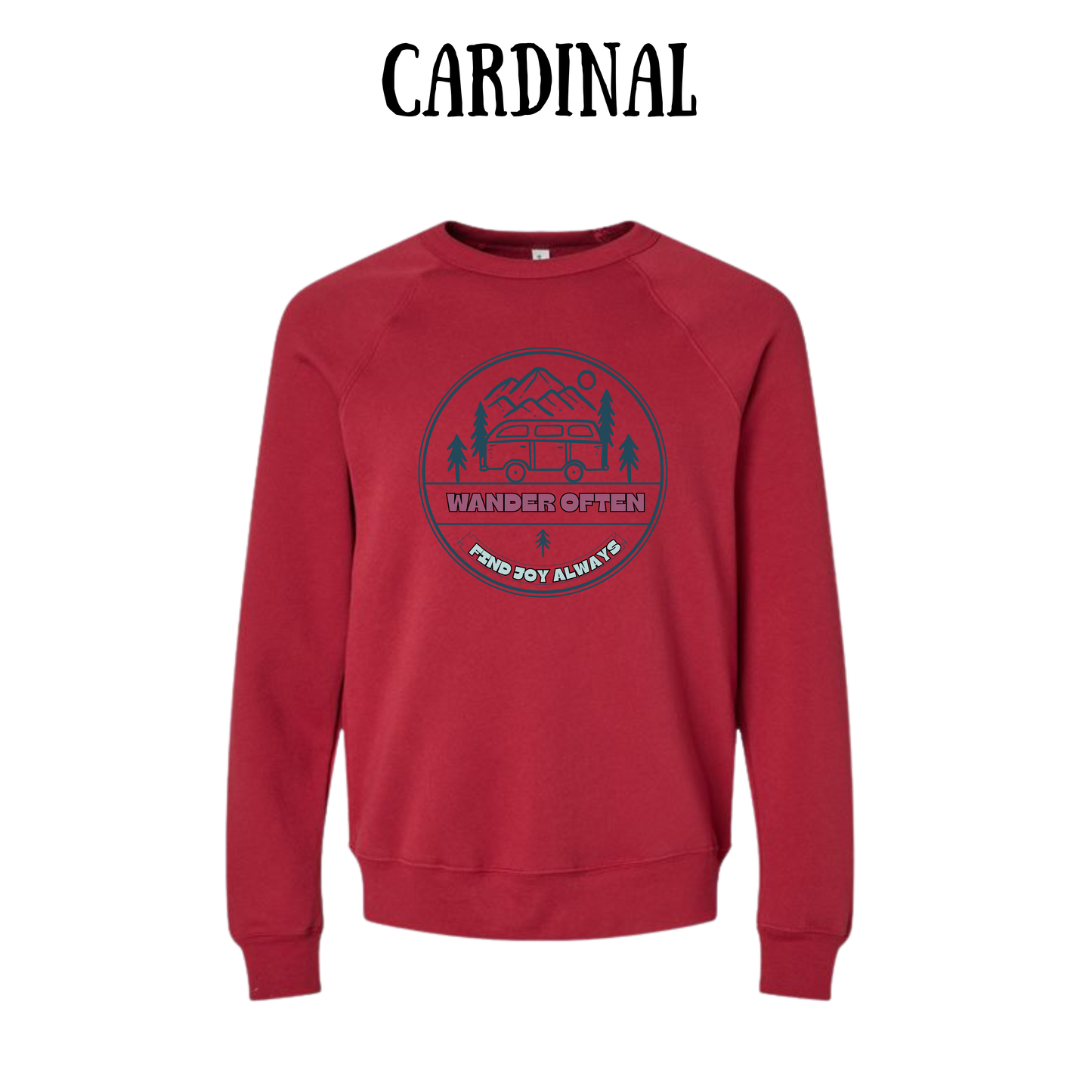 CP - Wander Often - Sponge Fleece Raglan Sweatshirt - Assorted Colors