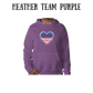 PP - One Nation One Heart - Sponge Fleece Hoodie - Blues, Purples