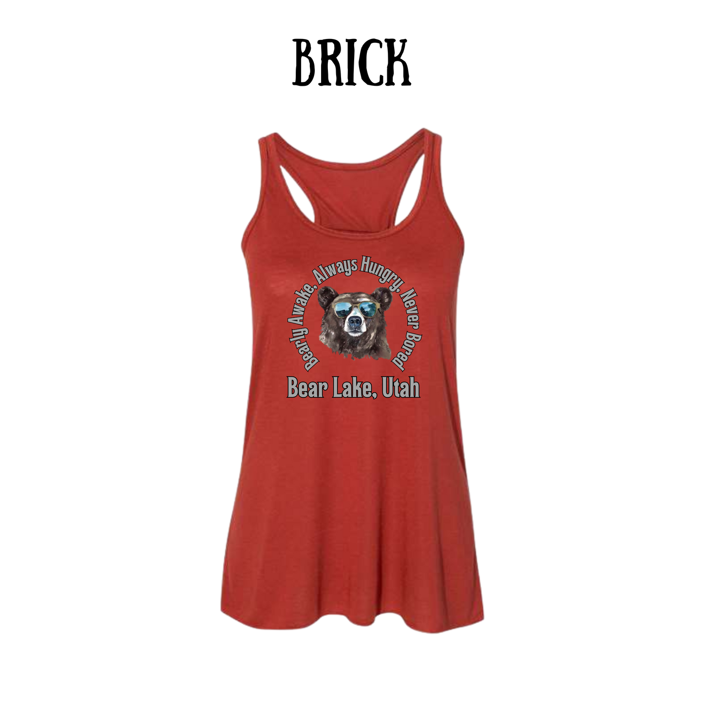 CP - Bear Lake Utah - Women's Flowy Racerback Tank