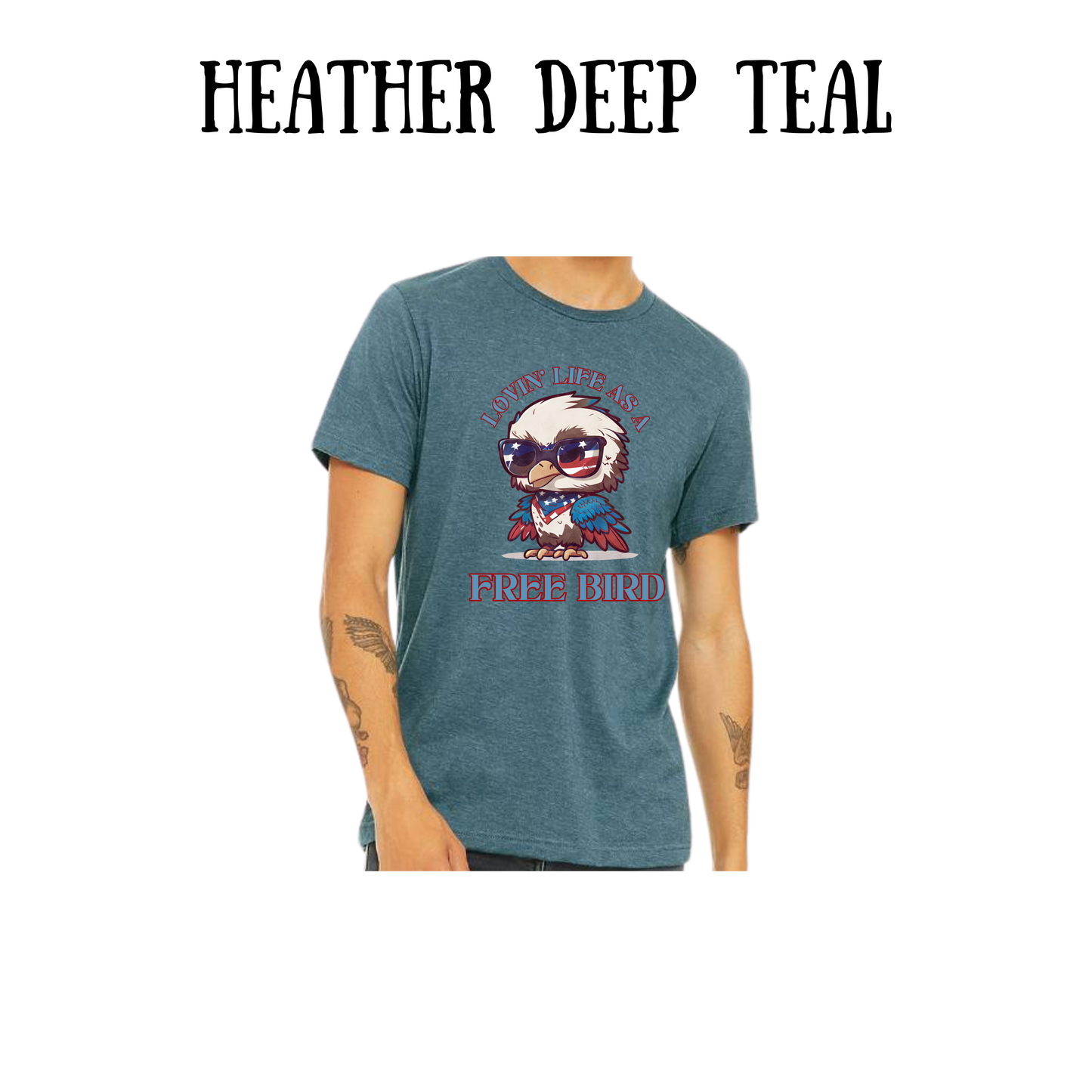 PP - Lovin' Life As A Free Bird - Unisex Tee - Blues