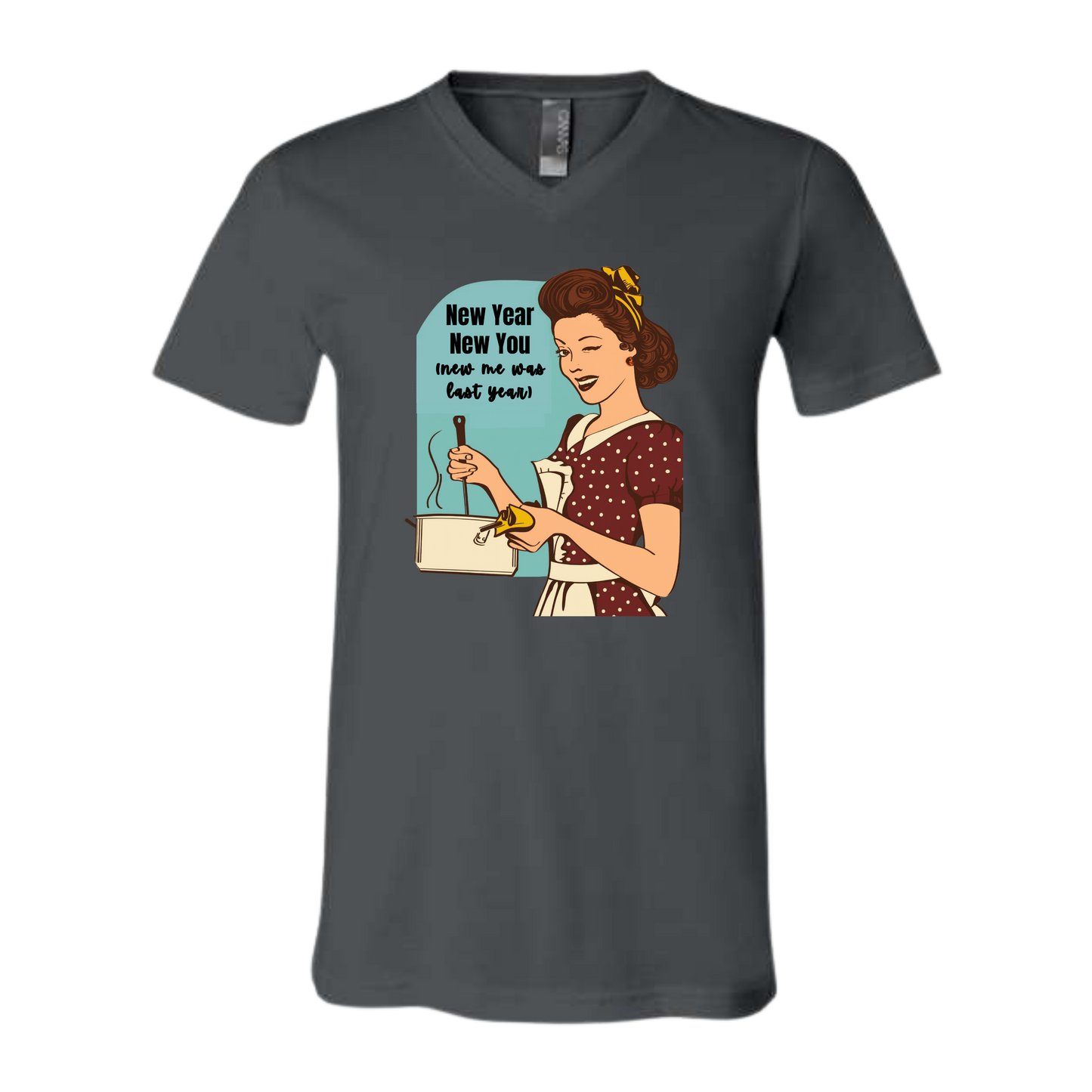 New Year New You - Bella+Canvas - Unisex V-Neck - Neutral Colors
