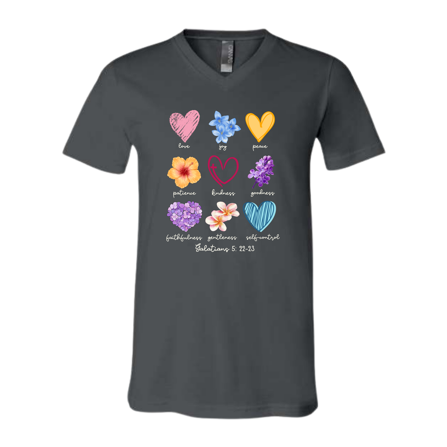Galatians 5 - Spring - Bella+Canvas - Unisex V-Neck - Neutral Colors