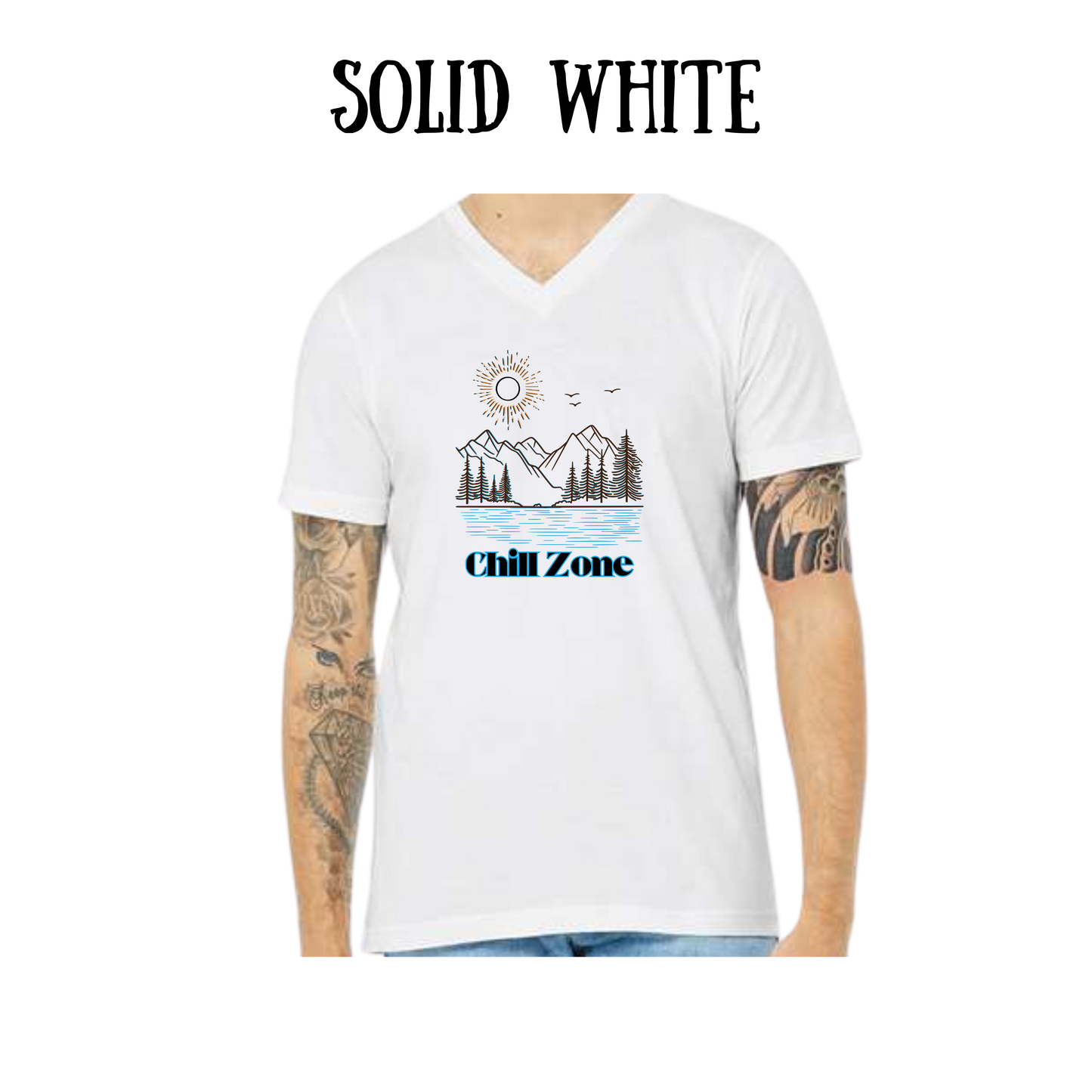 CP - Chill Zone - Unisex V-Neck - Neutral Colors