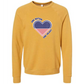 One Nation One Heart - Sponge Fleece Raglan Sweatshirt - Assorted Colors
