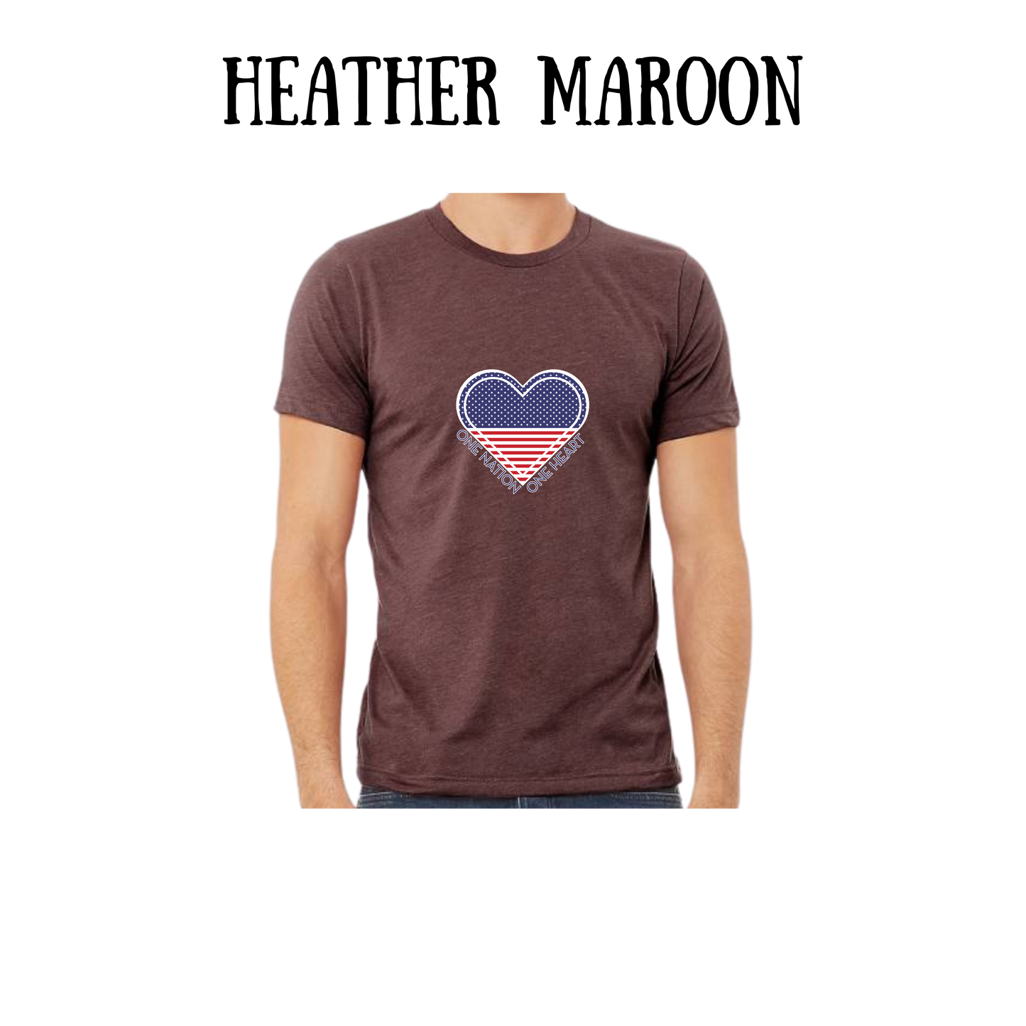 PP - One Nation One Heart - Unisex Tee - Pinks, Purples, Neutrals