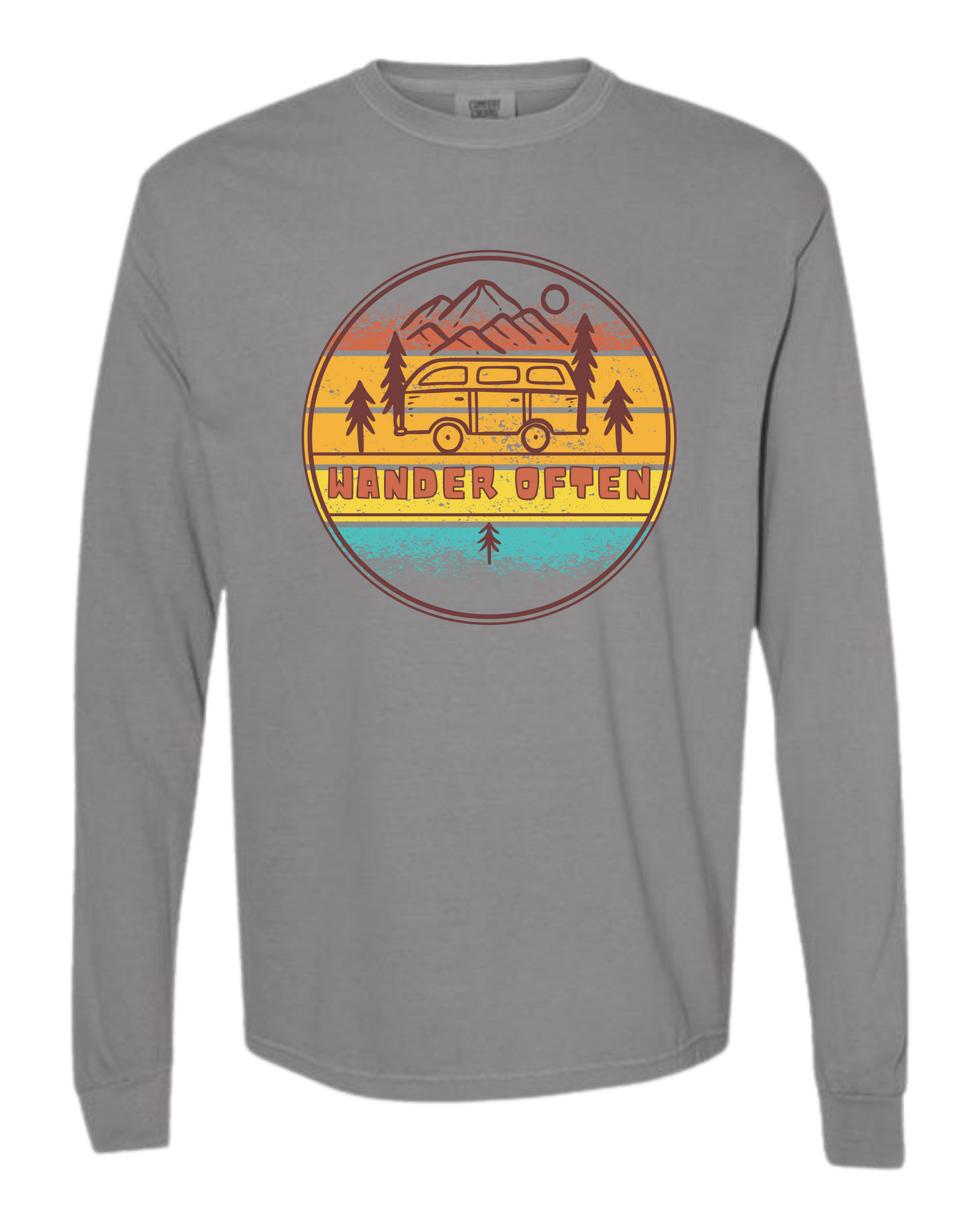 Wander Often - Comfort Colors - Heavyweight Long Sleeve Tee - Neutral Colors