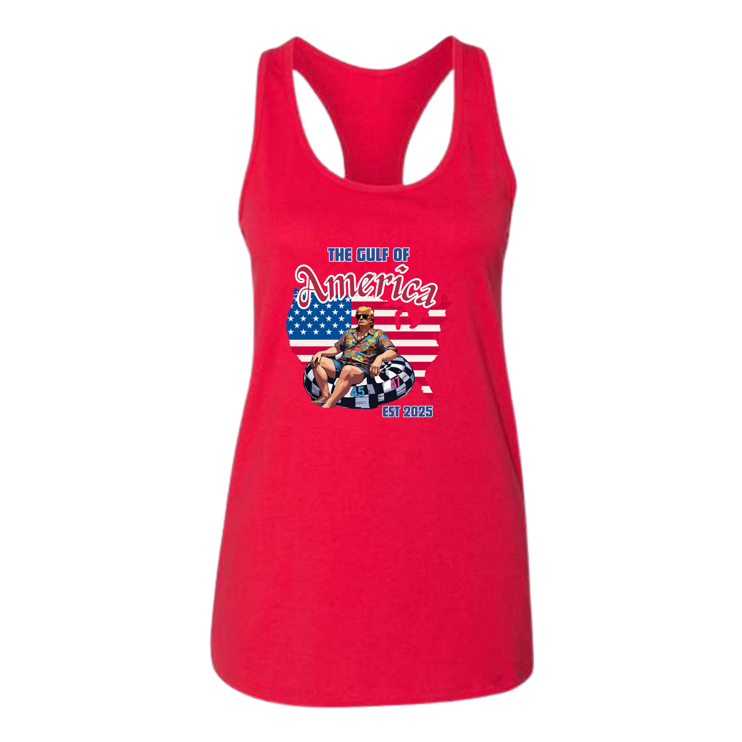 The Gulf of America - Bella+Canvas - Women's Jersey Racerback Tank