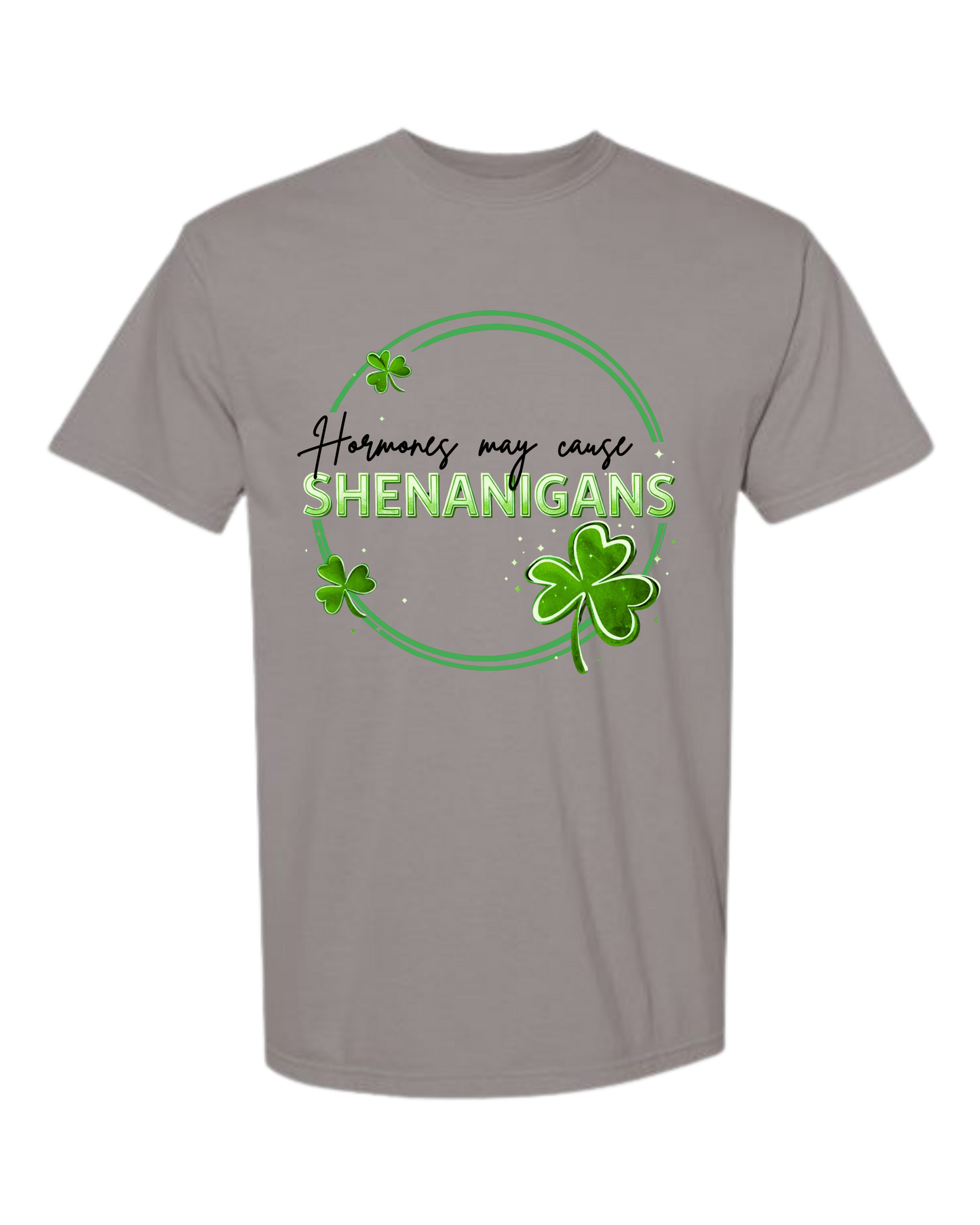 Hormones May Cause Shenanigans - Comfort Colors - Heavyweight Unisex Tee - Neutral Colors