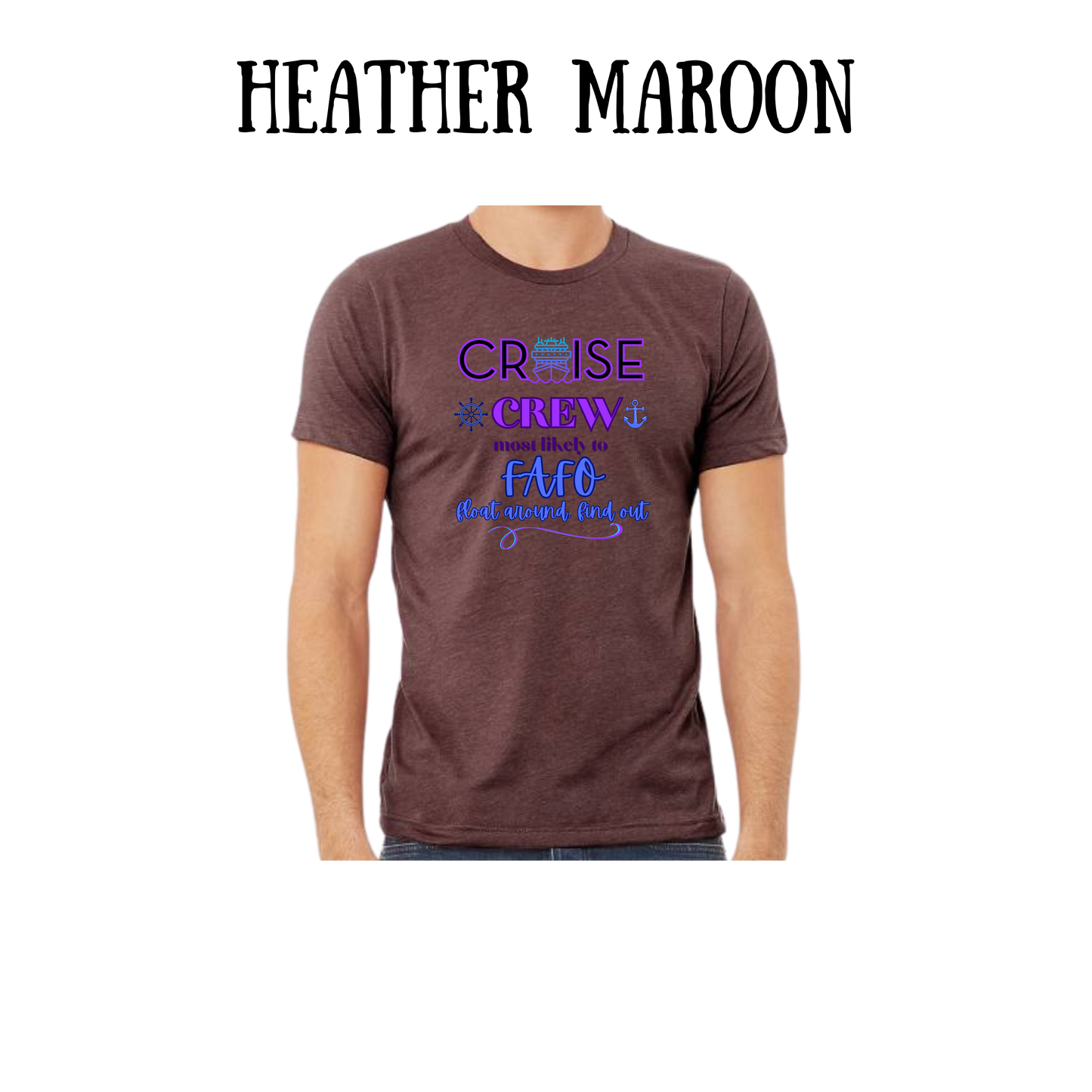 VP - Cruise Crew FAFO - Unisex Tee - Pinks, Purples, Neutrals