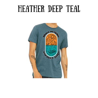 CP - Where We Listen and Don't Judge - Unisex Tee - Blues
