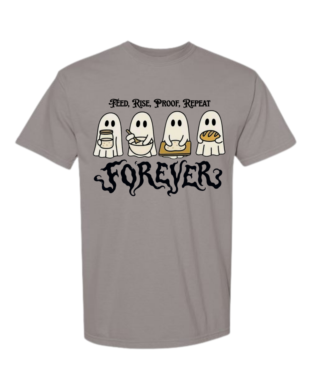 Sourdough Ghosties - Comfort Colors - Heavyweight Unisex Tee - Neutral Colors