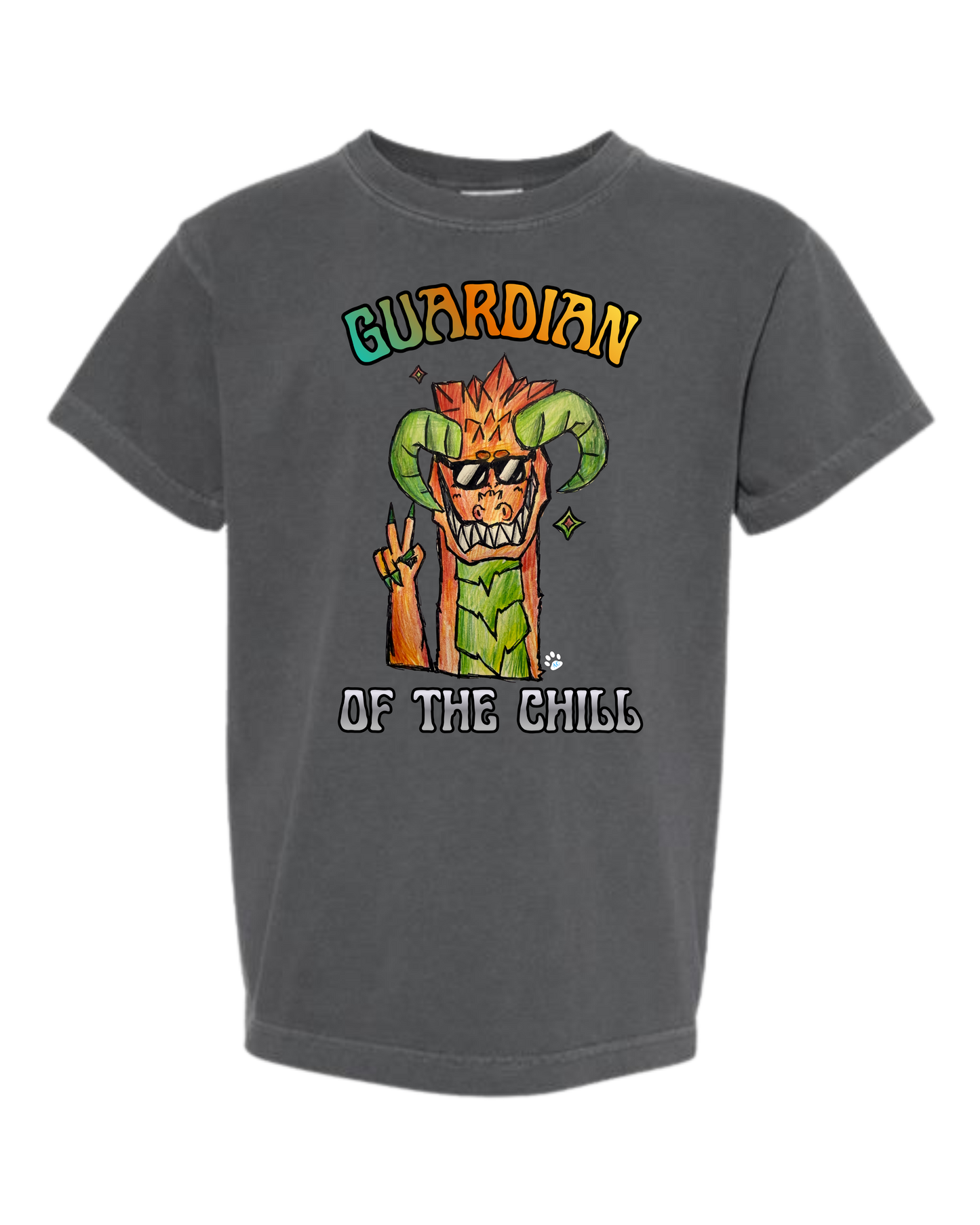Guardian of The Chill - Comfort Colors - Heavyweight Youth Tee - Neutral Colors & Blues
