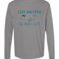 Life Happens The Beach Helps - Comfort Colors - Heavyweight Long Sleeve Tee - Neutral Colors