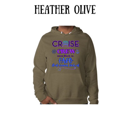 VP - Cruise Crew FAFO - Sponge Fleece Hoodie - Greens, Neutrals