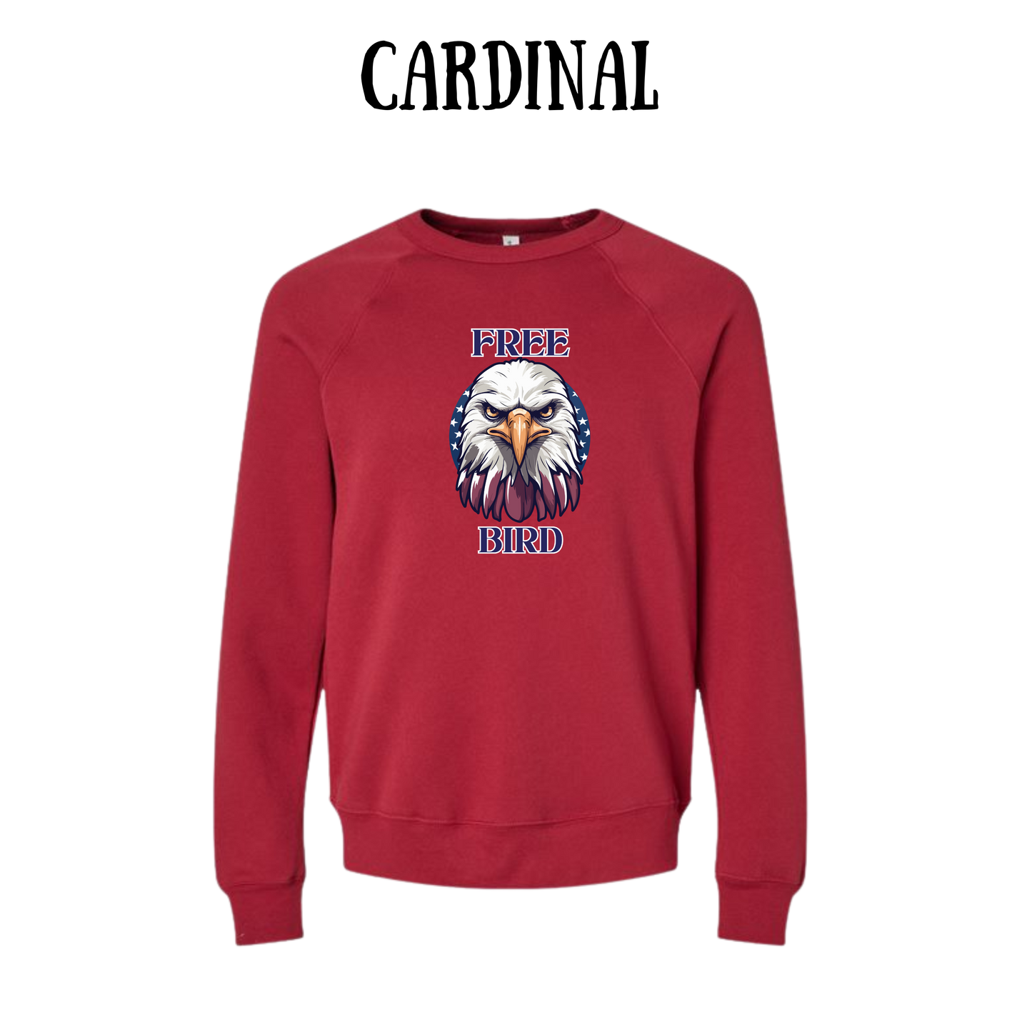 PP - Free Bird - Sponge Fleece Raglan Sweatshirt - Assorted Colors