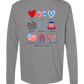 Galatians 5 - Patriotic - Comfort Colors - Heavyweight Long Sleeve Tee - Neutral Colors