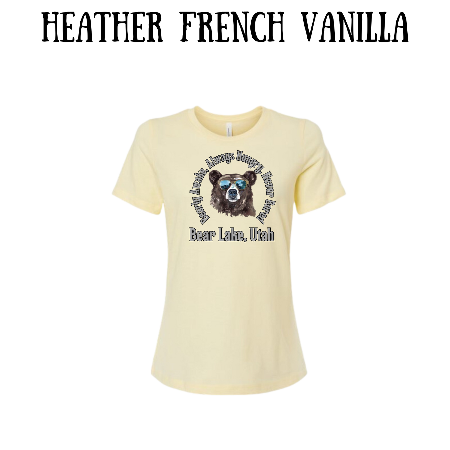 CP - Bear Lake Utah - Women's Relaxed Fit Tee - Neutrals