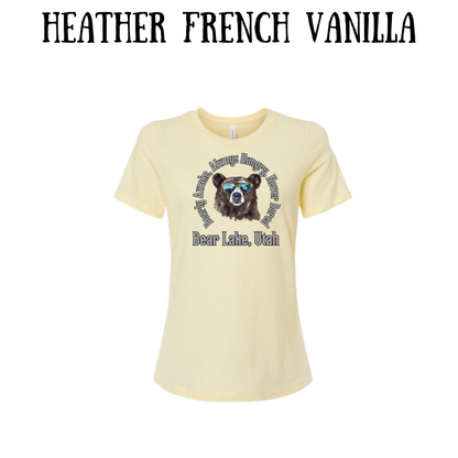 CP - Bear Lake Utah - Women's Relaxed Fit Tee - Neutrals